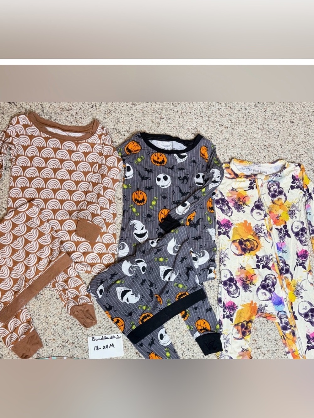 Little Bum Bums, Little Sleepies Bamboo 1 & 2pc outfits Sz 18-24M